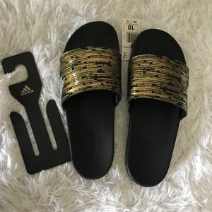 adidas three stripe life slides